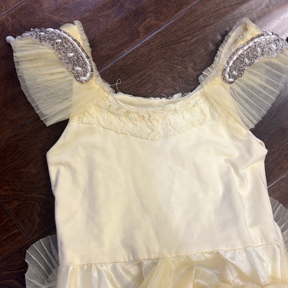 Dollcake Fairy Tale Yellow "Beauty" Frock 8 - Picture 6 of 6